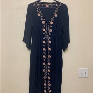 Piper and Scoot Blue Dress